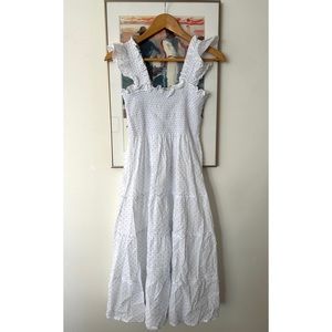 Hill House Home The Ellie Nap Dress in Blue Swiss Dot - XS